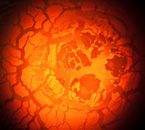molten surface